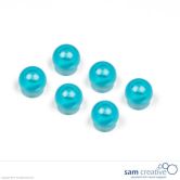 Aimants boule 15mm, bleus
