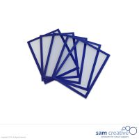 Pochettes magnétiques bleu A5, set de 5 pièces
