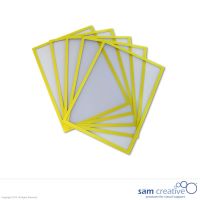 Pochettes magnétiques jaune A4, set de 5 pièces
