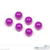Aimants boule 15mm, violets