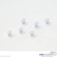 Set d'aimants 10mm blanc