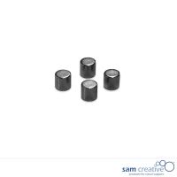 Aimants cylindre noir set 4 pièces (4 pcs)